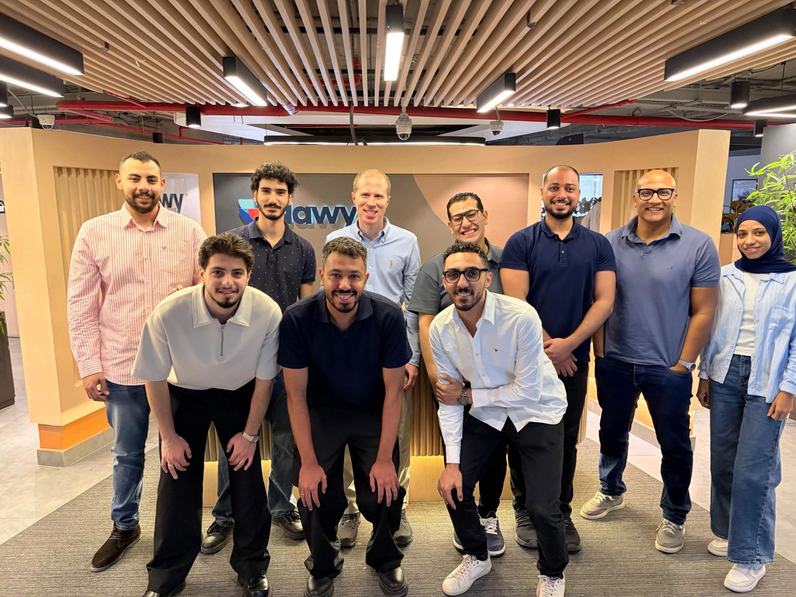 Ali Alievich with the Nawy performance marketing team