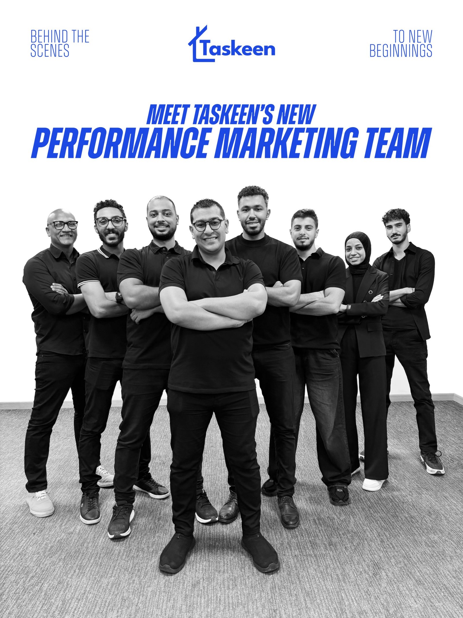 Ali Alievich with the Taskeen performance marketing team